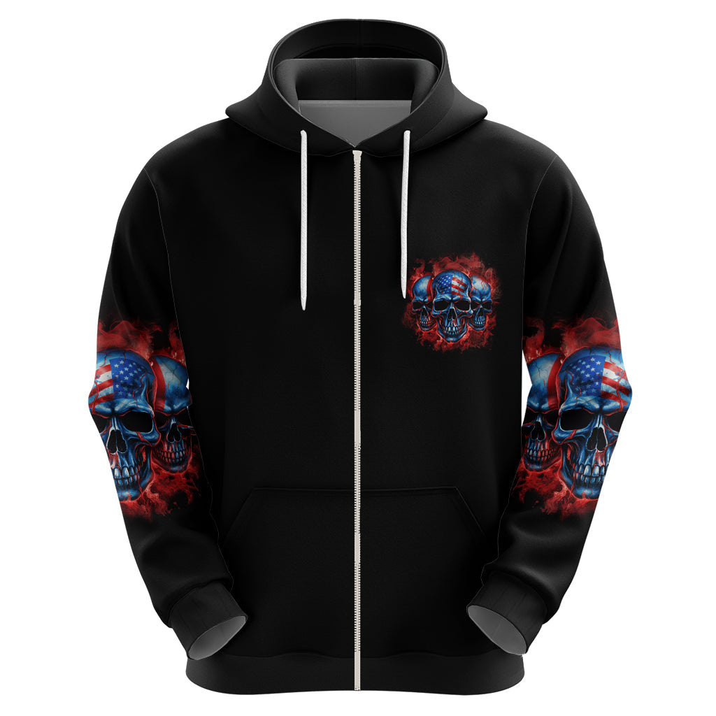 I Believe In Respect 3 Skulls Hoodie TS04