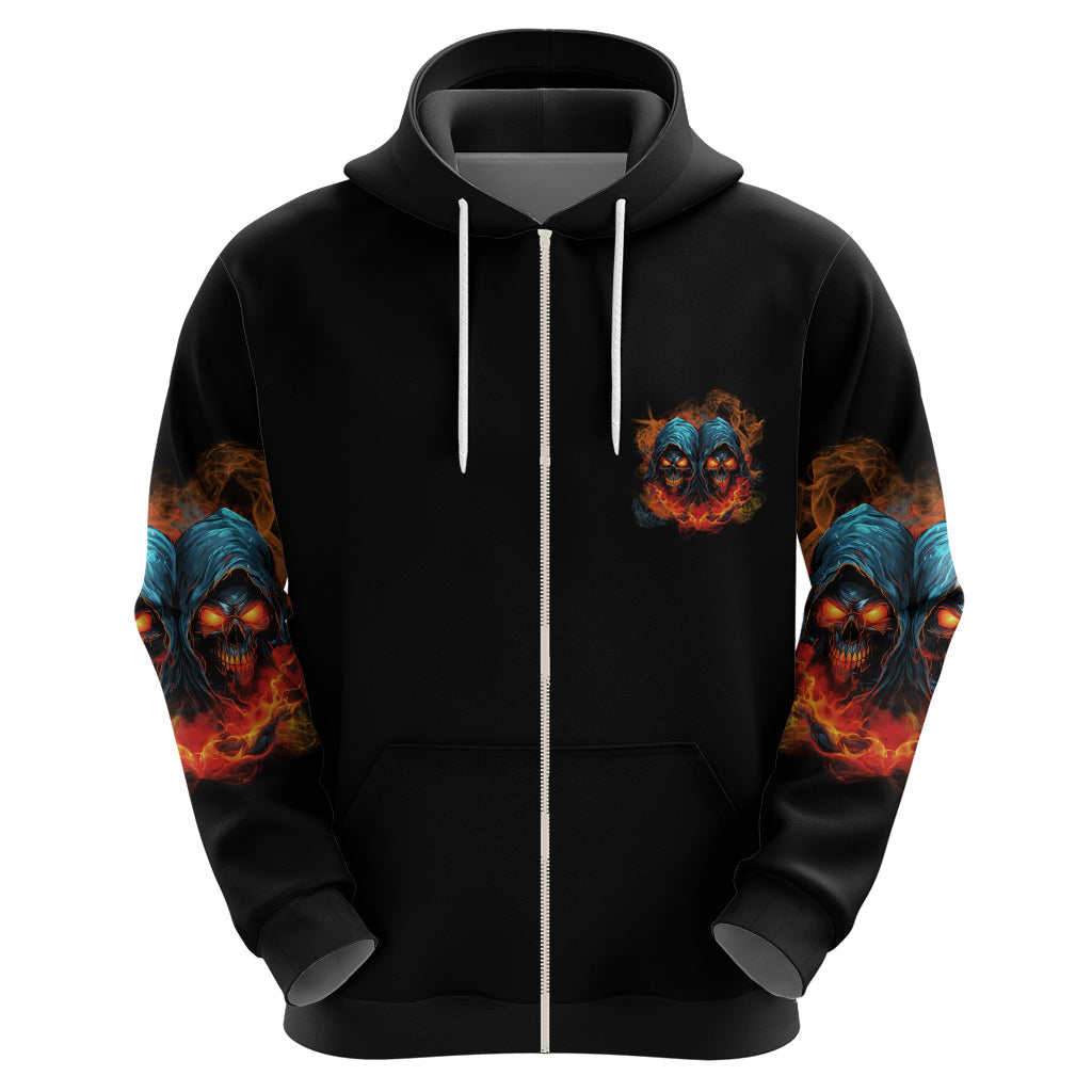 Don't Try To Figure Me Out Skull Reaper Hoodie TS04