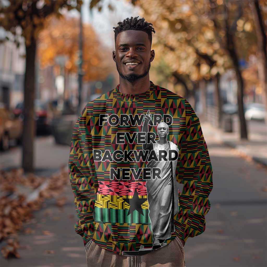Kwame Nkrumah Ghana Sweatshirt Kente Pattern African TS04