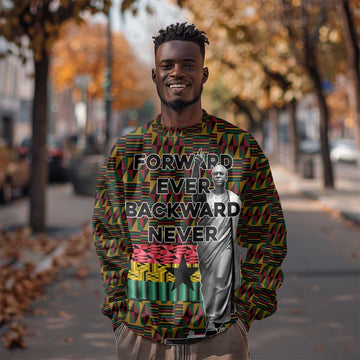 Kwame Nkrumah Ghana Sweatshirt Kente Pattern African TS04