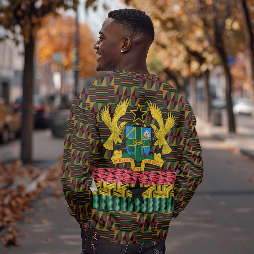 Kwame Nkrumah Ghana Sweatshirt Kente Pattern African TS04
