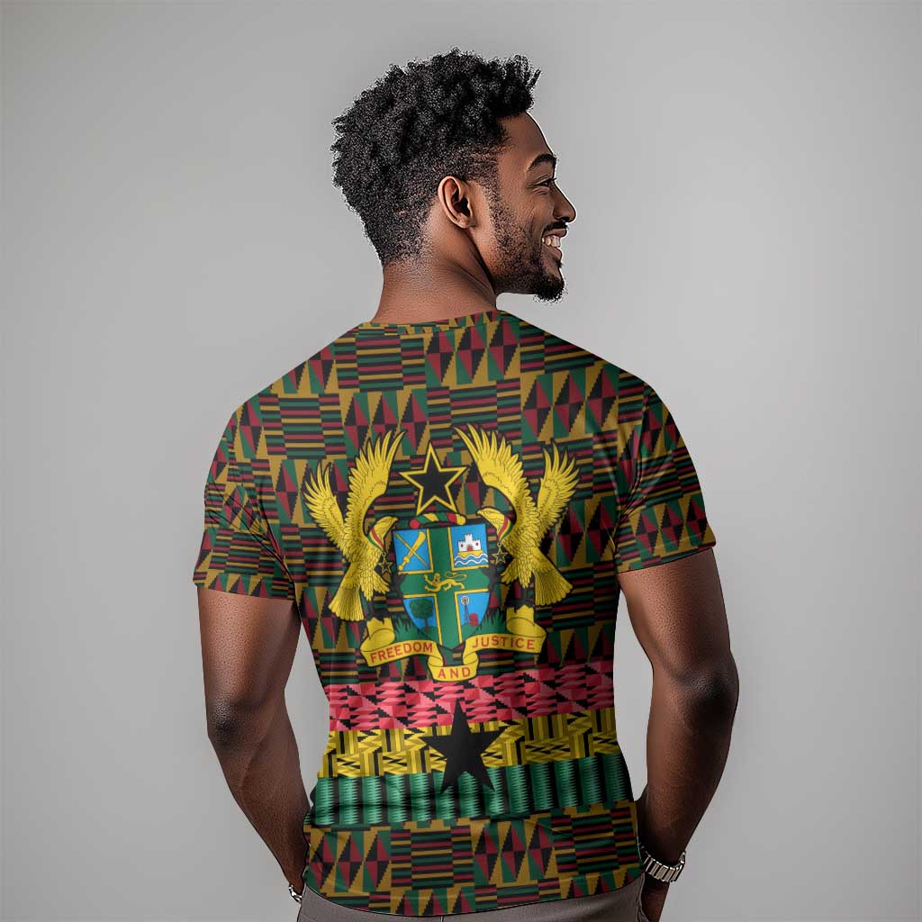 Kwame Nkrumah Ghana T shirt Kente Pattern African TS04