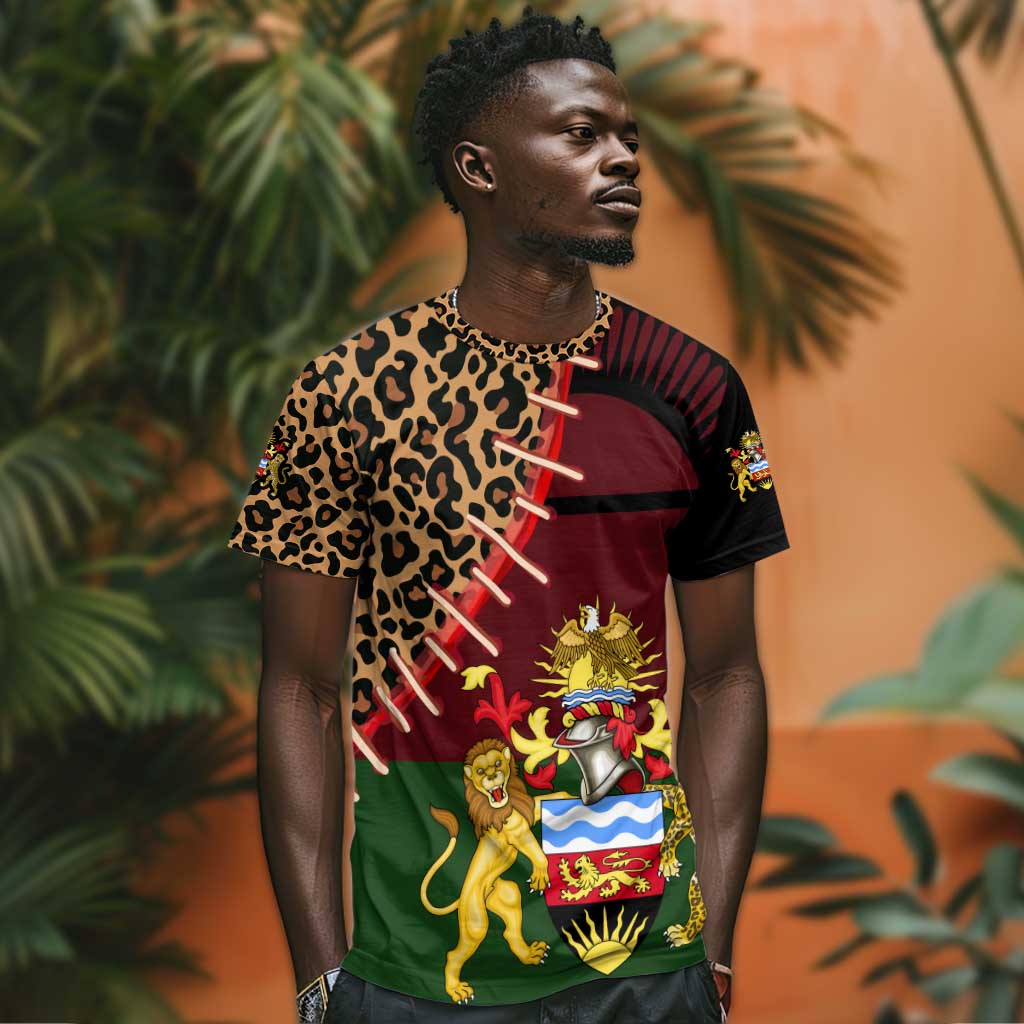 Leopard and Lion Malawi T shirt Unity and Freedom TS04