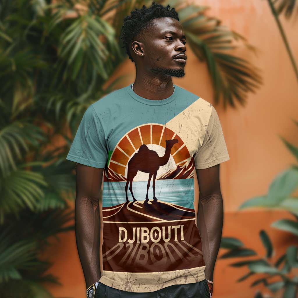Djibouti Camel T shirt Where Desert Meets Sea and Heritage Stands Tall TS04