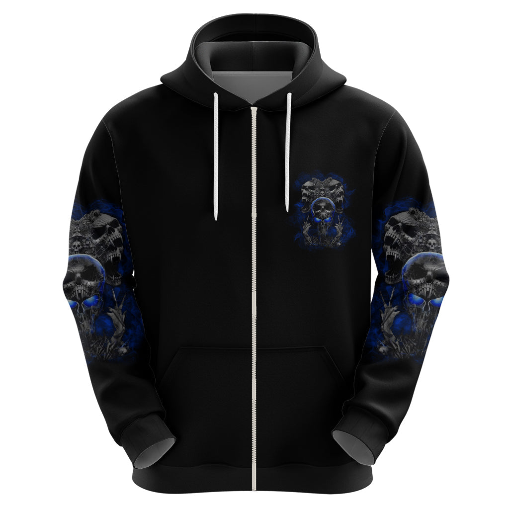 Skull Butterfly Demon - Zero Fck Given Hoodie TS04
