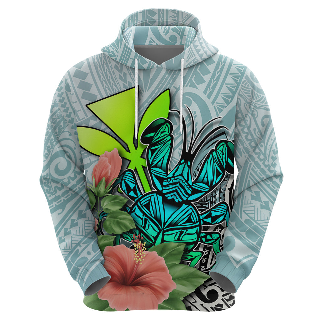 Polynesian Hawaii Hoodie Kanaka with Crab Tribal tattoo TS04