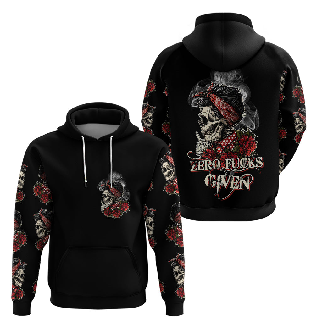Skl Rose - Zero Fck Given Hoodie TS04