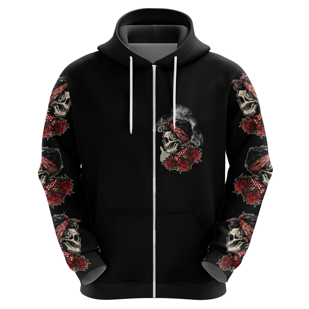 Skl Rose - Zero Fck Given Hoodie TS04