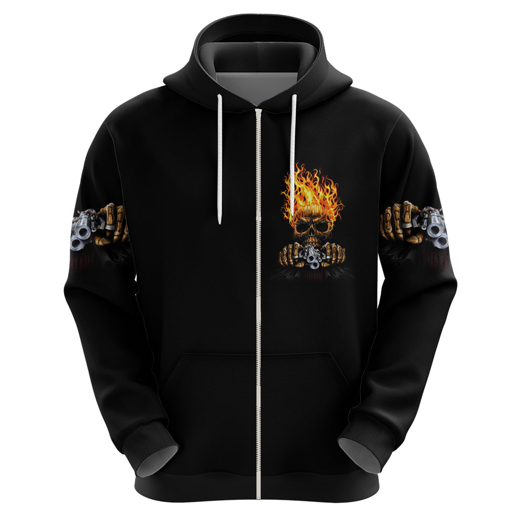 Dilligaf Flame Skull With G Hoodie TS04