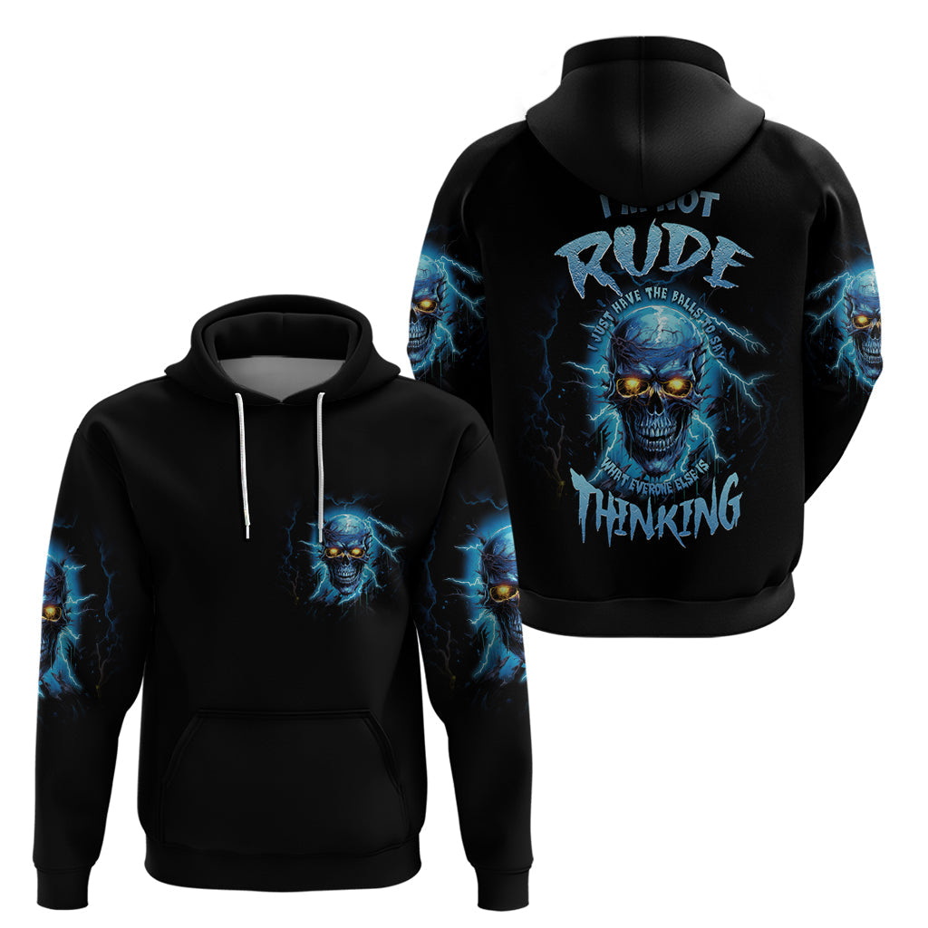 I'm Not Rude Mad Skull Hoodie TS04