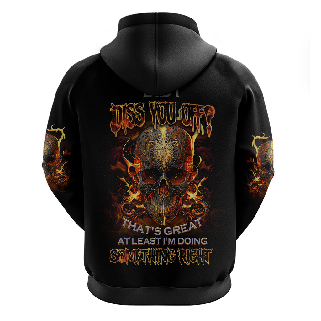 Did I Piss You Off Skull Filagree Hoodie TS04
