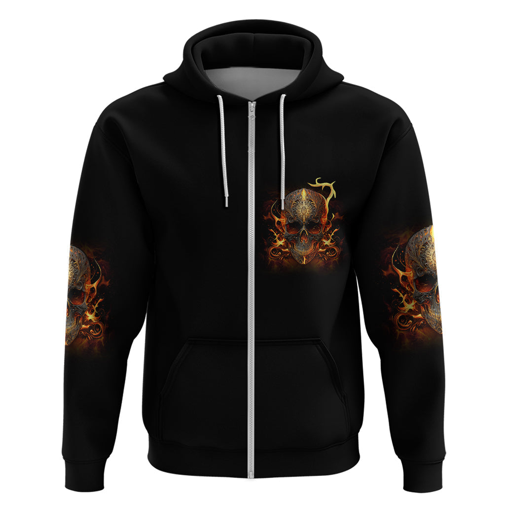 Did I Piss You Off Skull Filagree Hoodie TS04