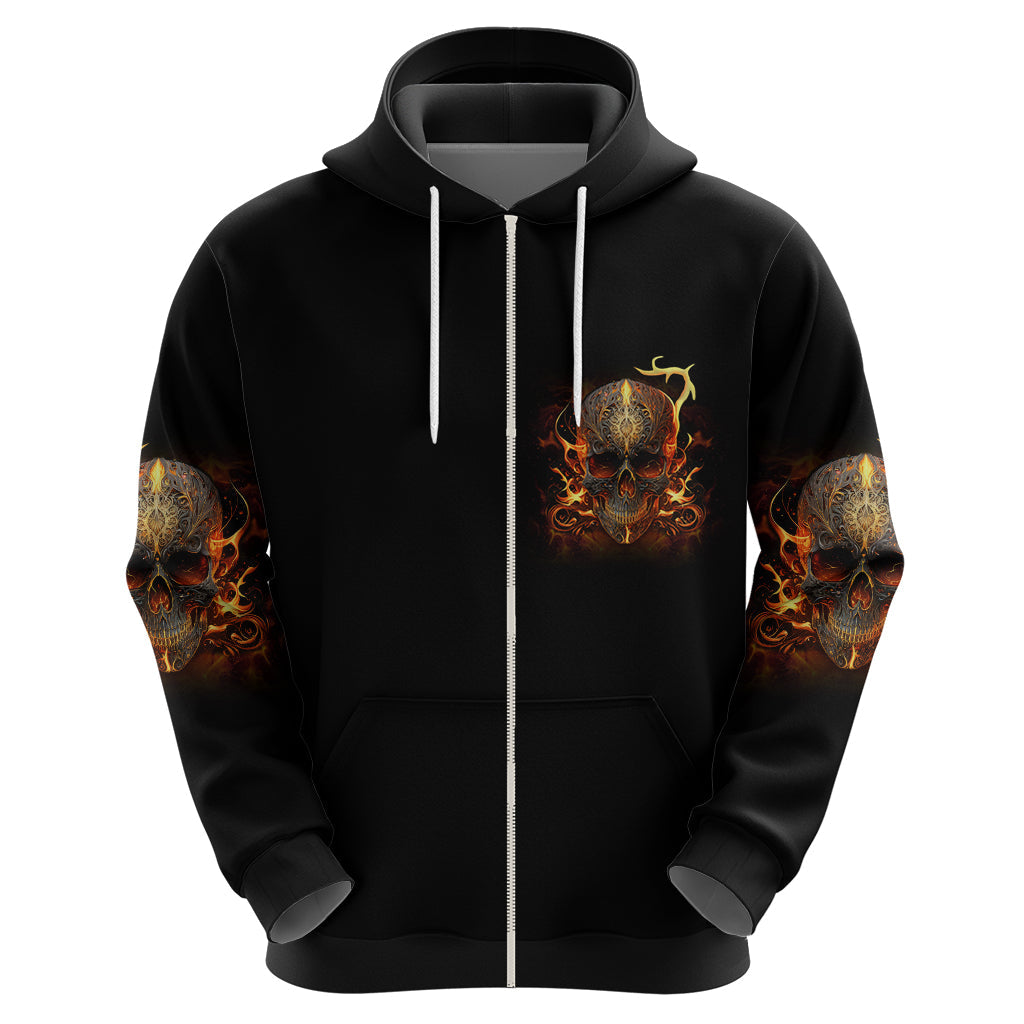 Did I Piss You Off Skull Filagree Hoodie TS04