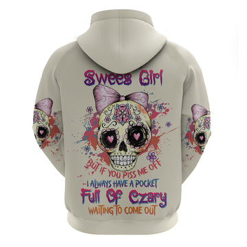I Am A Sweet Girl Skull Hoodie TS04