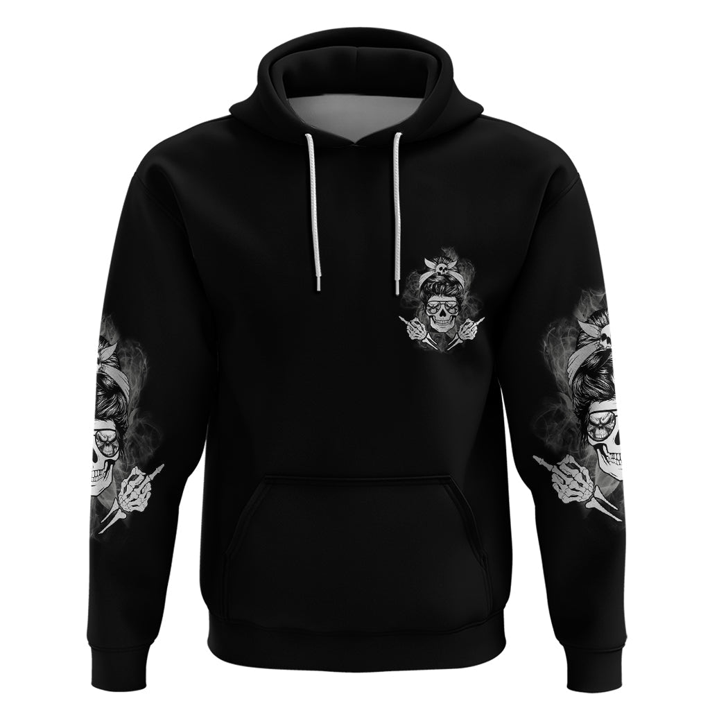 I Do What I Want Skull Black And White Hoodie TS04
