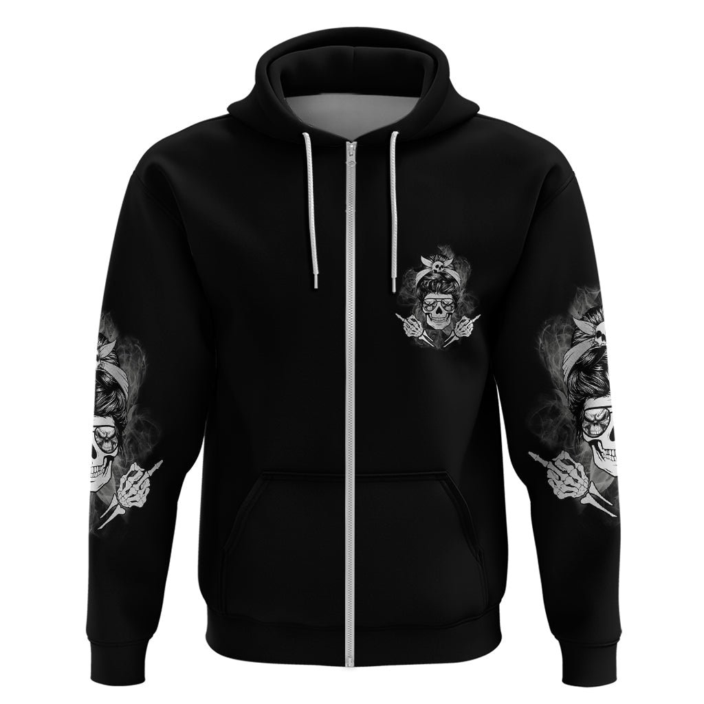 I Do What I Want Skull Black And White Hoodie TS04