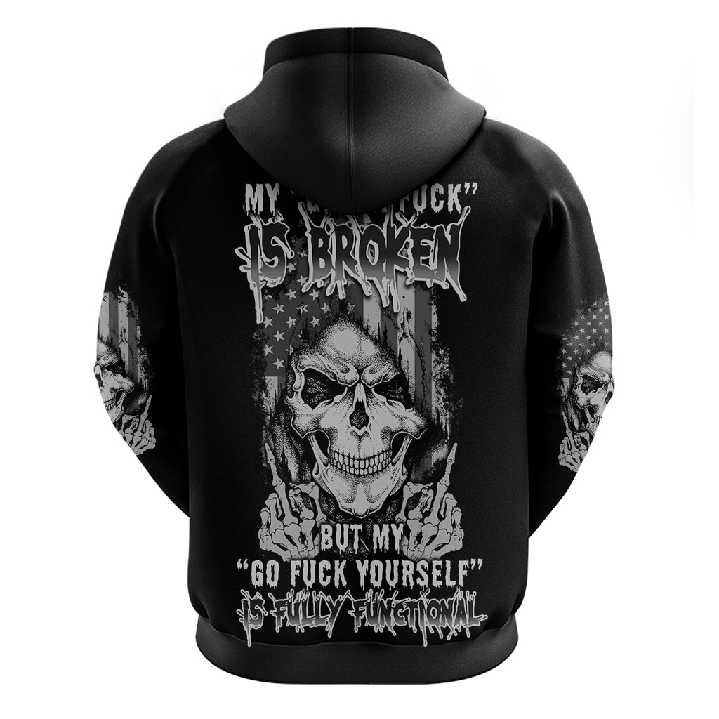 My Give A F Mad Skull Hoodie TS04