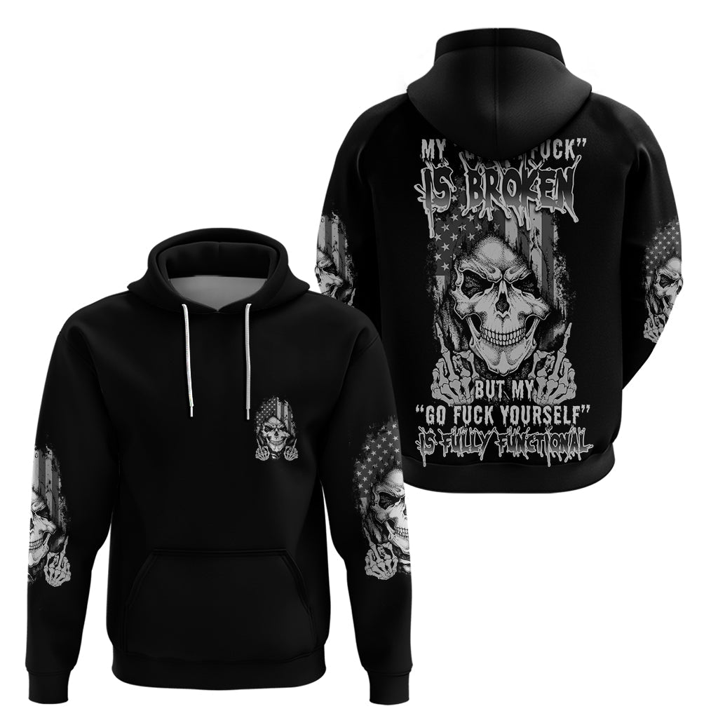 My Give A F Mad Skull Hoodie TS04