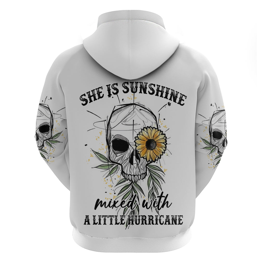 She Is Sunshine Skull Sunflower Hoodie TS04