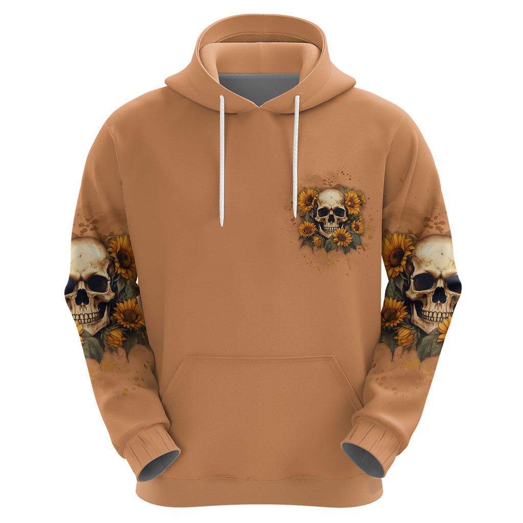 She Is Sunshine Sunflower Skull Hoodie TS04