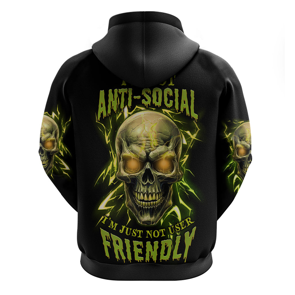 I'm Not Anti-social Mad Skull Hoodie TS04