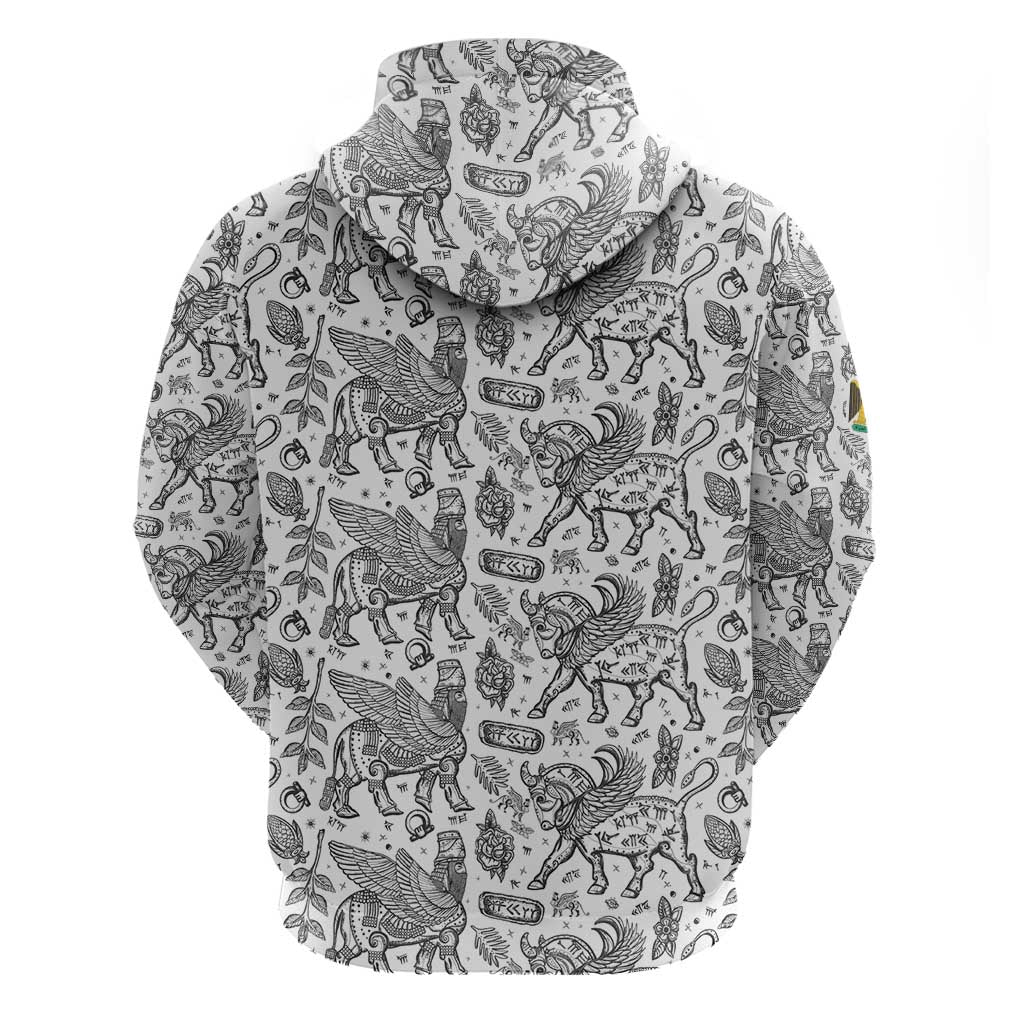Iraq Ancient Mesopotamian Lamassu Hoodie with Mythical Motif Design TS04