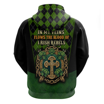 In My Veins Flows The Blood Of Irish Rebels Hoodie TS04