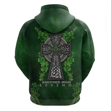 Irish Cross Mix With Shamrock Floral Hoodie TS04