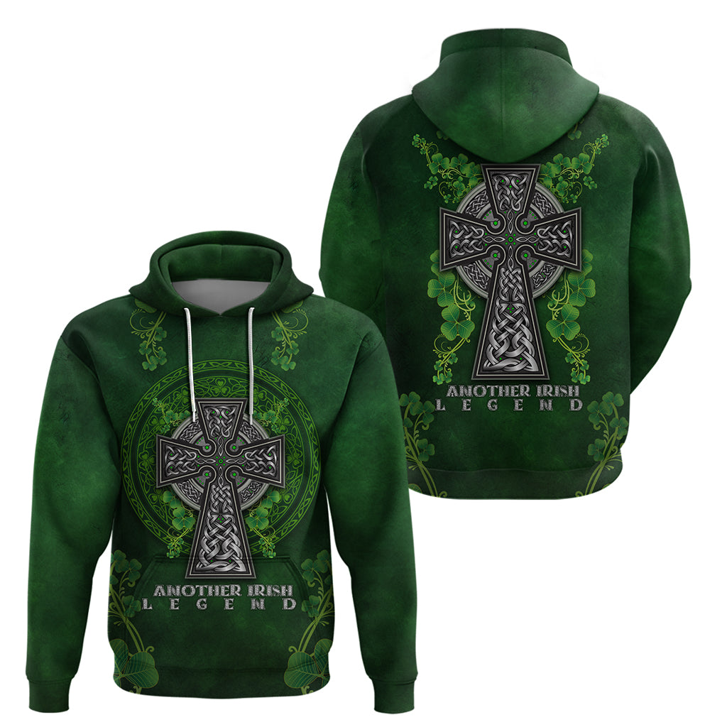 Irish Cross Mix With Shamrock Floral Hoodie TS04
