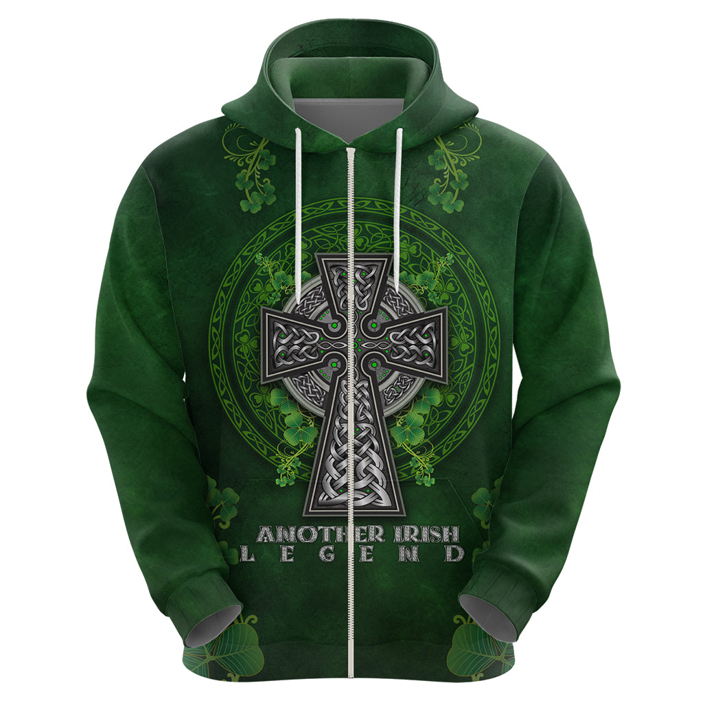 Irish Cross Mix With Shamrock Floral Hoodie TS04