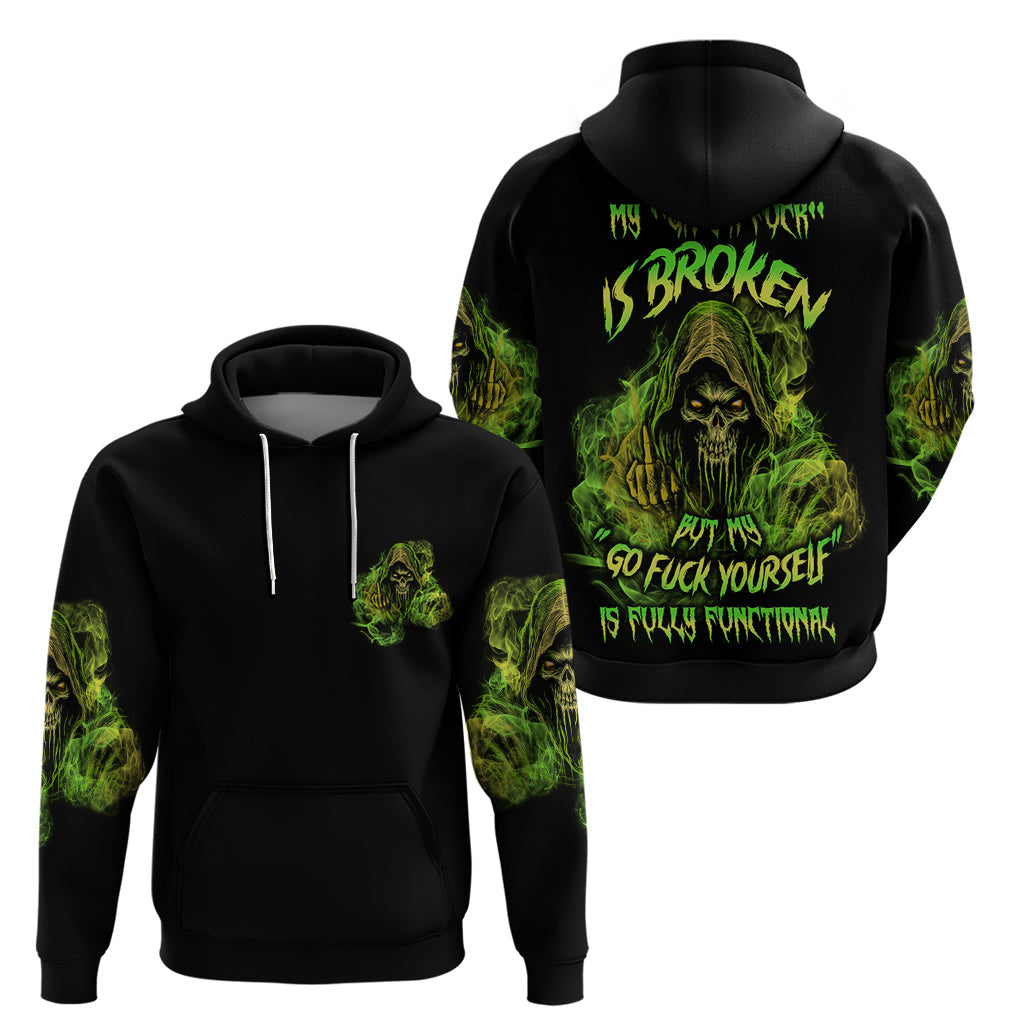 My Give A F Is Broken Reaper Hoodie TS04