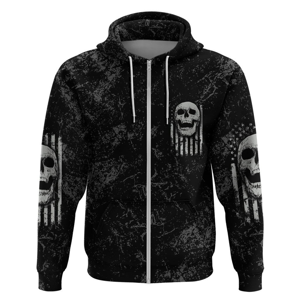 IDGAF Flag Skull Hoodie TS04