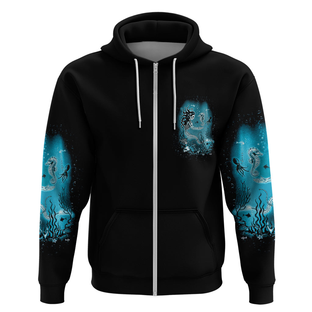 Salty Witch Mermaid Halloween Hoodie TS04