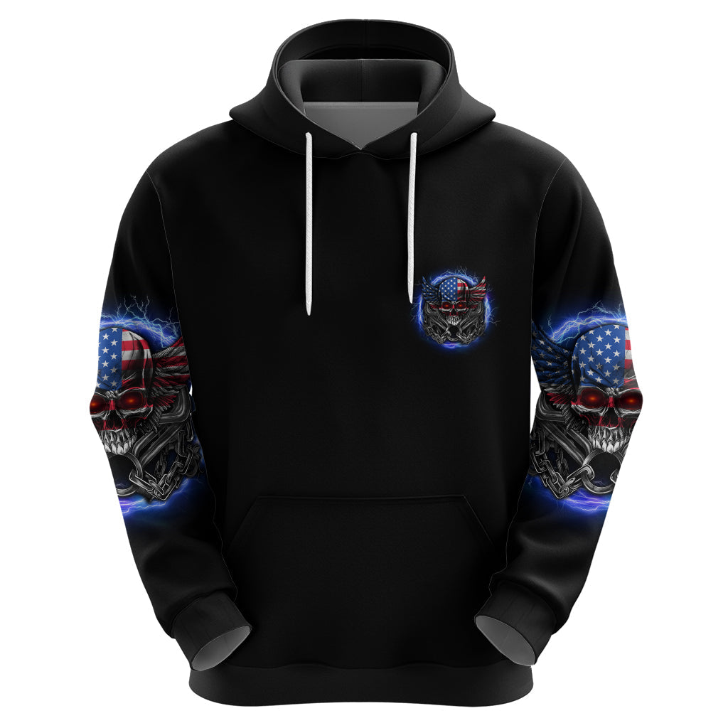 If I'm Too Quiet And Smiling America Skull Wings Hoodie TS04