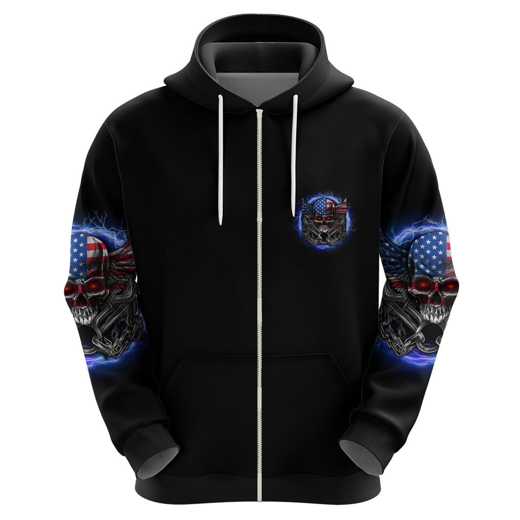 If I'm Too Quiet And Smiling America Skull Wings Hoodie TS04