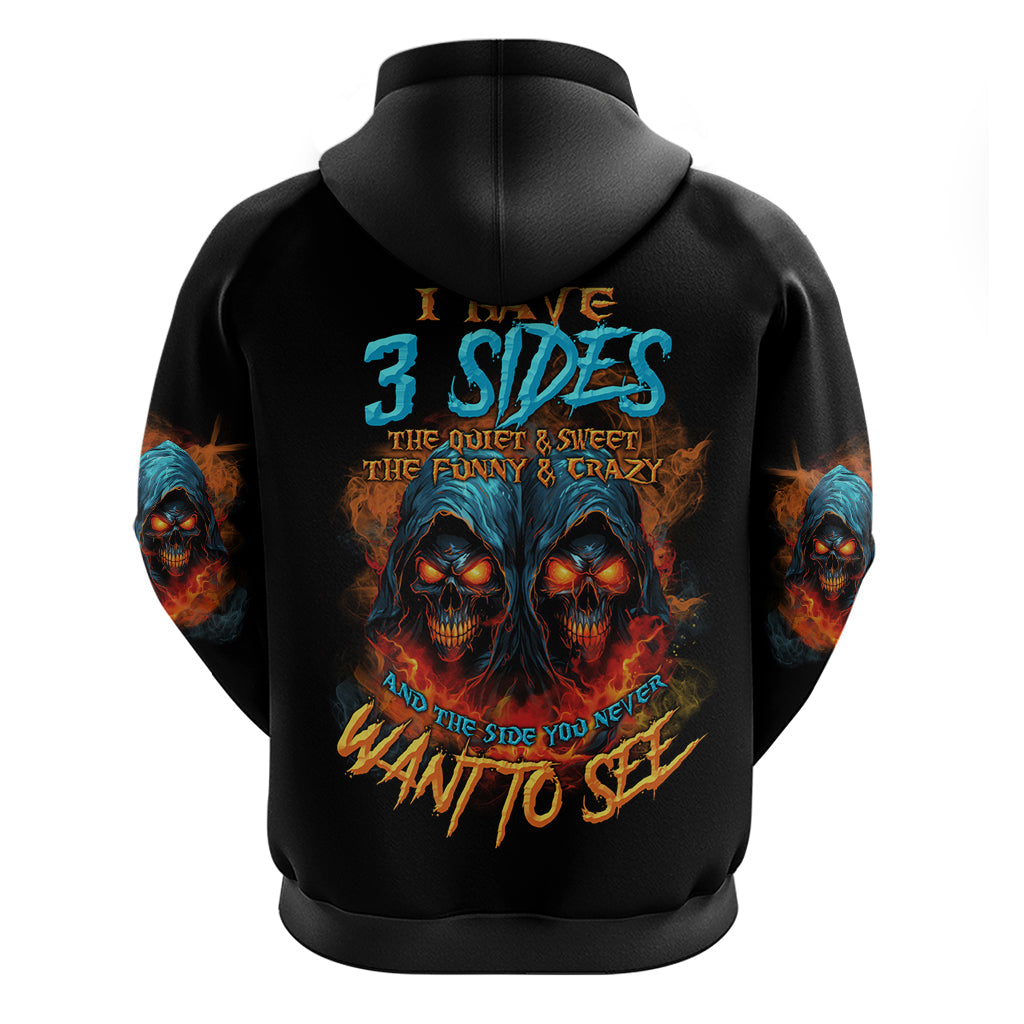 I Have 3 Sides Skull Reaper Hoodie TS04