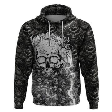 Skull Hoodie Your Demons Hide Under Your Bed Mine Hide Inside My Head TS04