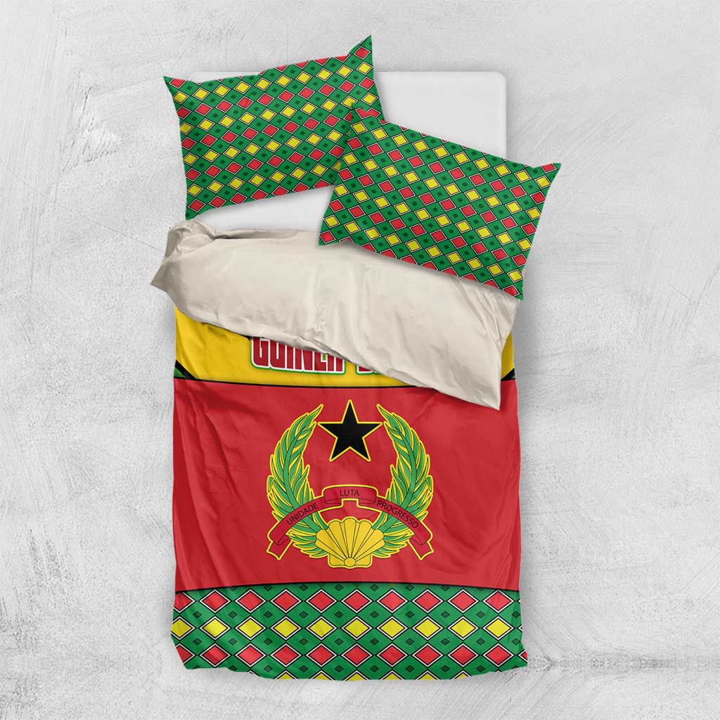 Guinea Bissau Bedding Set Red Yellow Green Geometric TS04