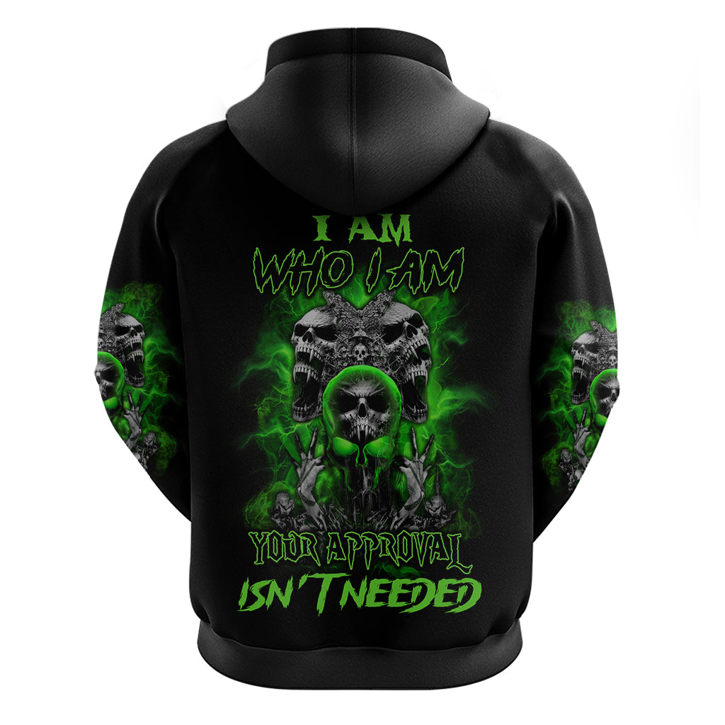 I Am Who I Am Skull Hoodie TS04