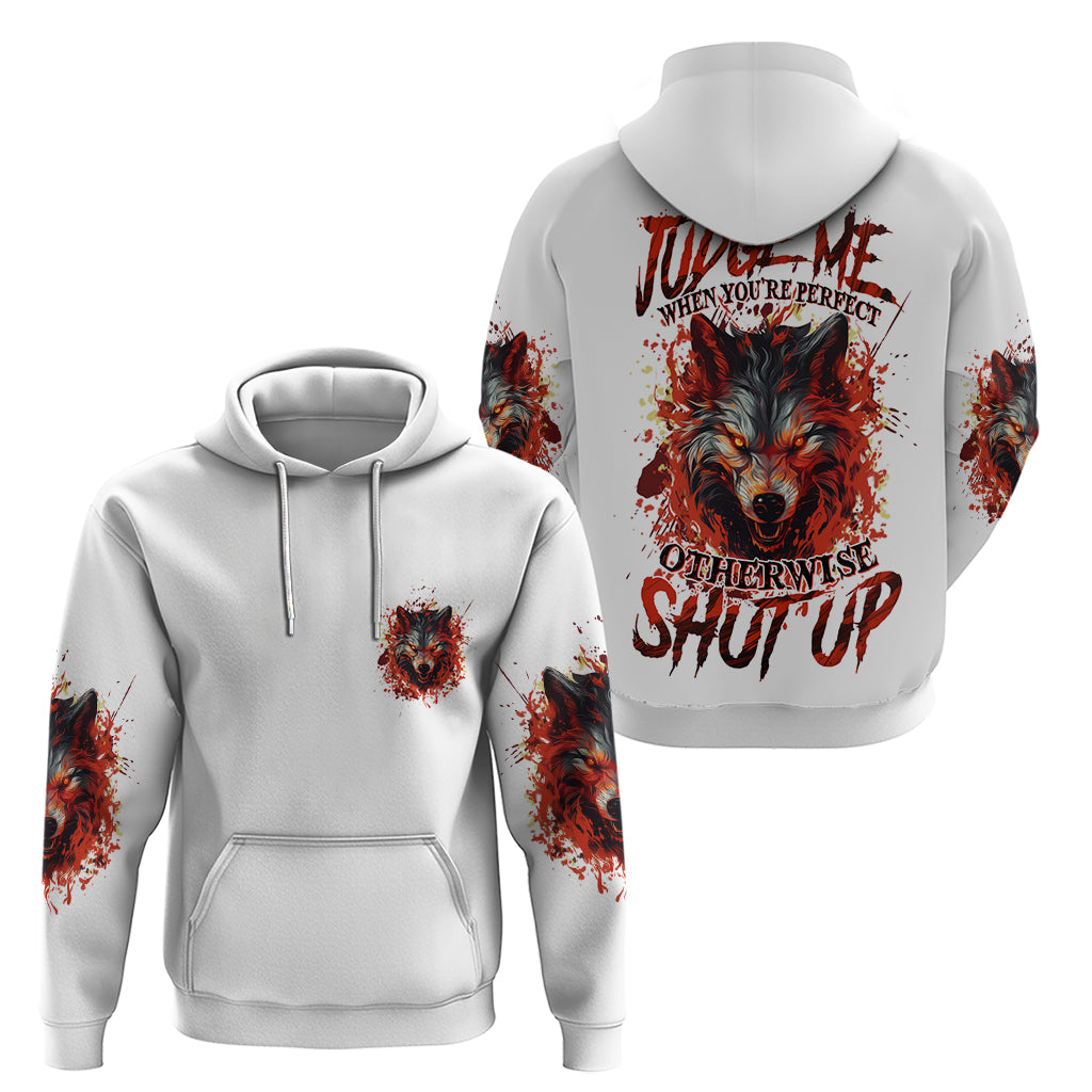 Judge Me When Wolf Hoodie TS04