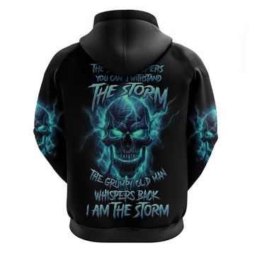 I Am The Storm Grumpy Old Man Hoodie TS04