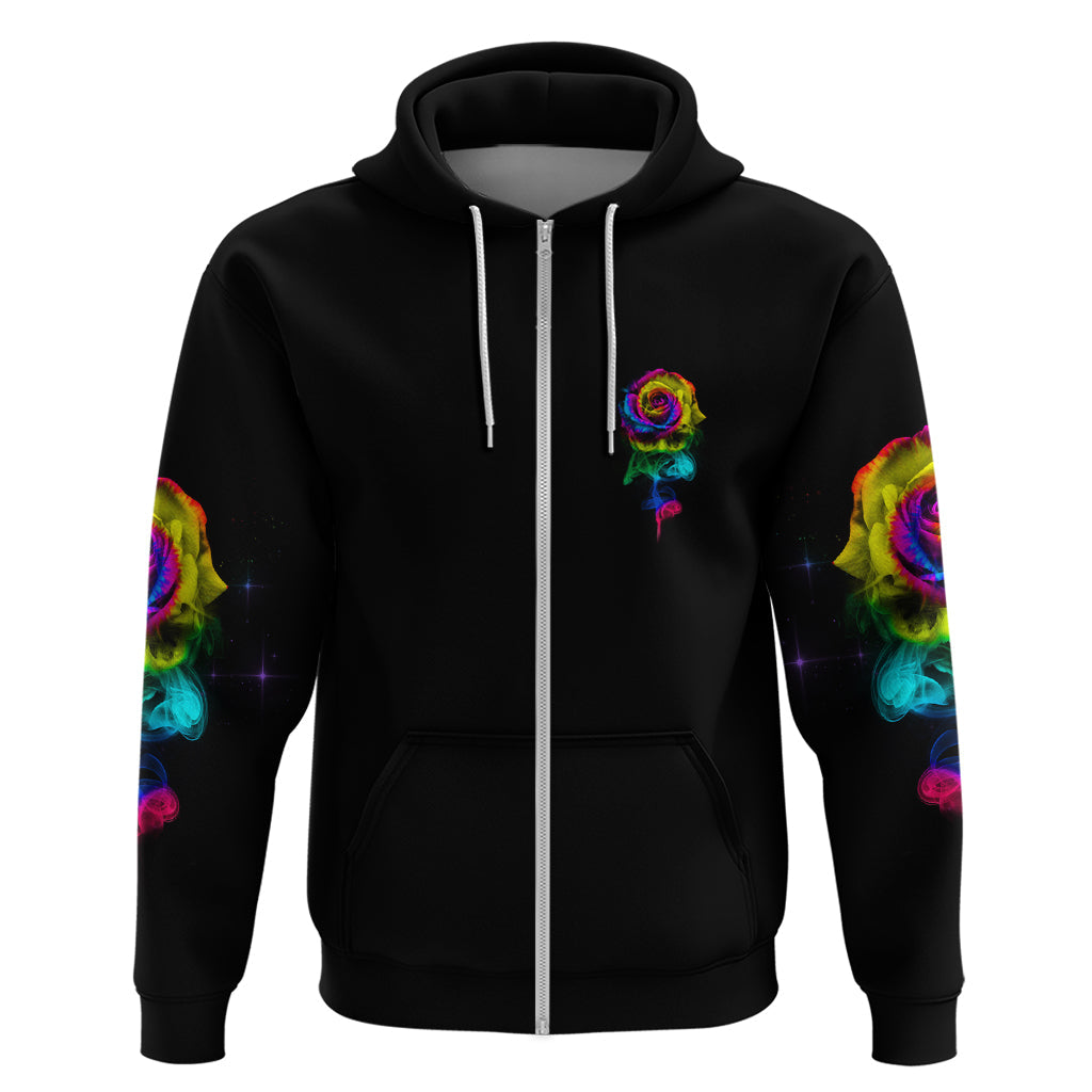 Karma Fairy Rose Smoke Skull Hoodie TS04