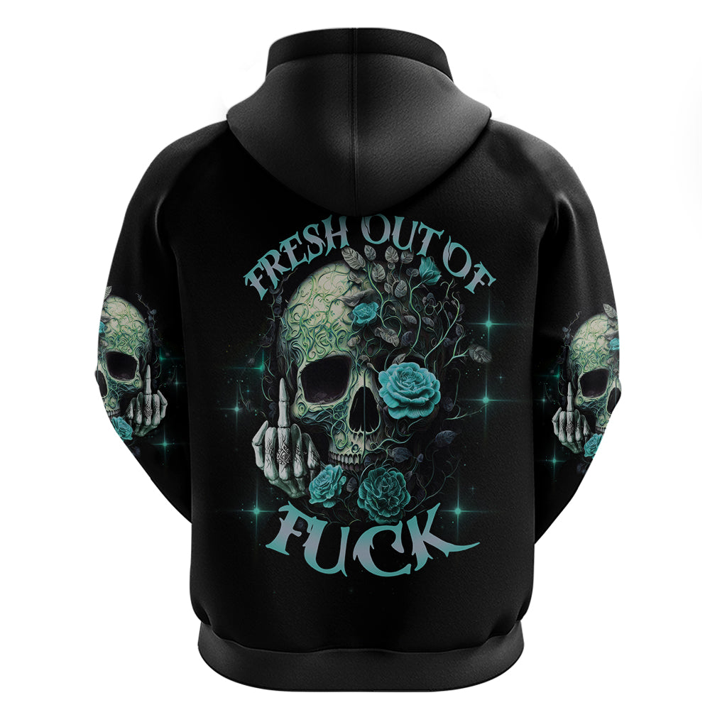 Fresh Out Of F Skull Rose Hoodie TS04