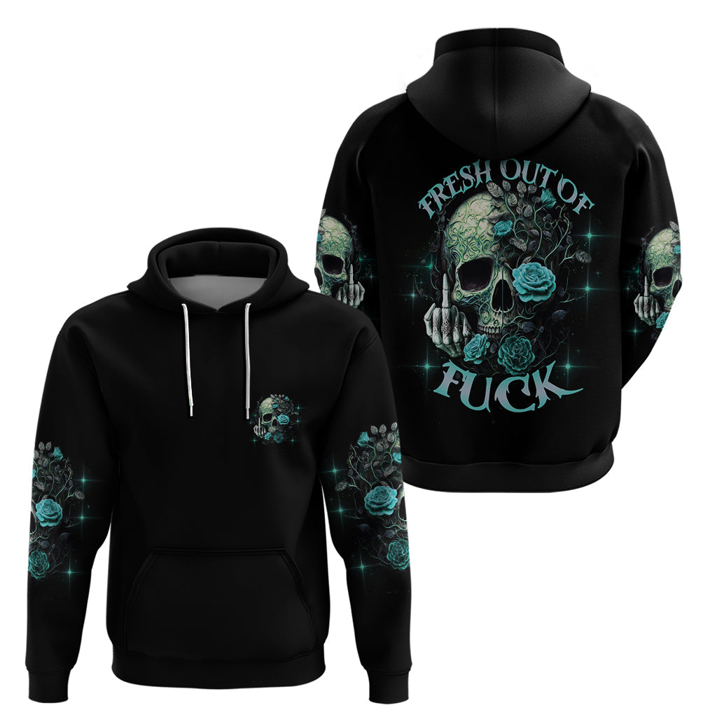 Fresh Out Of F Skull Rose Hoodie TS04
