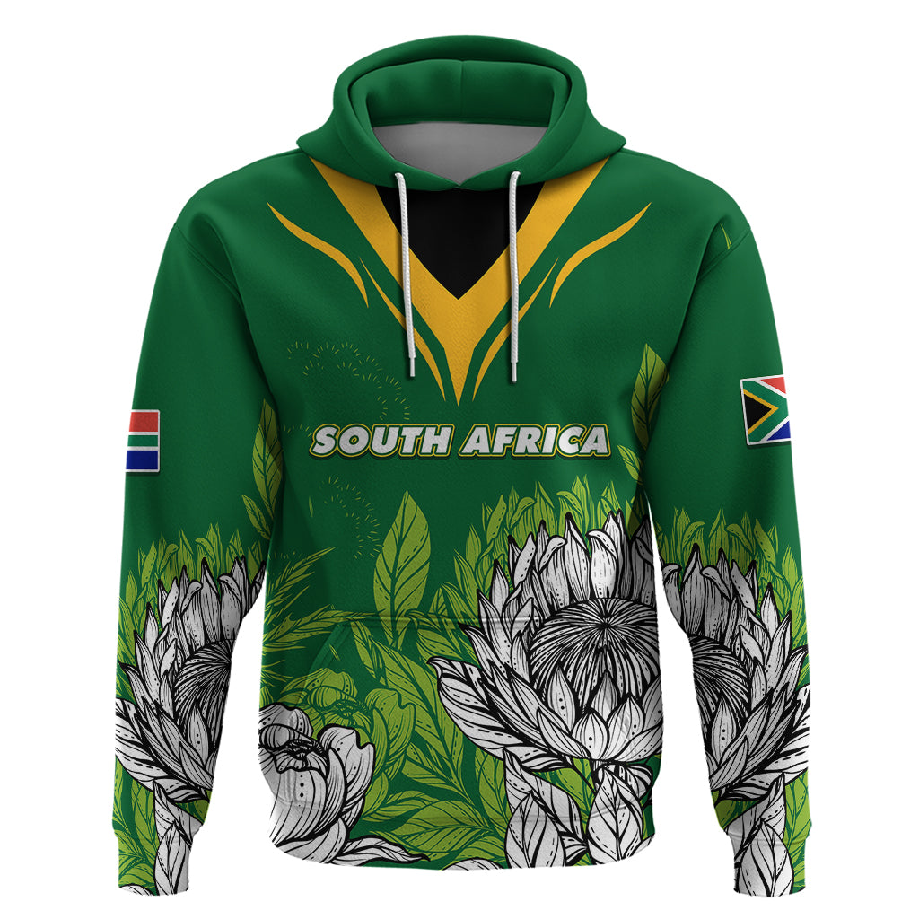 South Africa Hoodie King Protea With Flag TS06