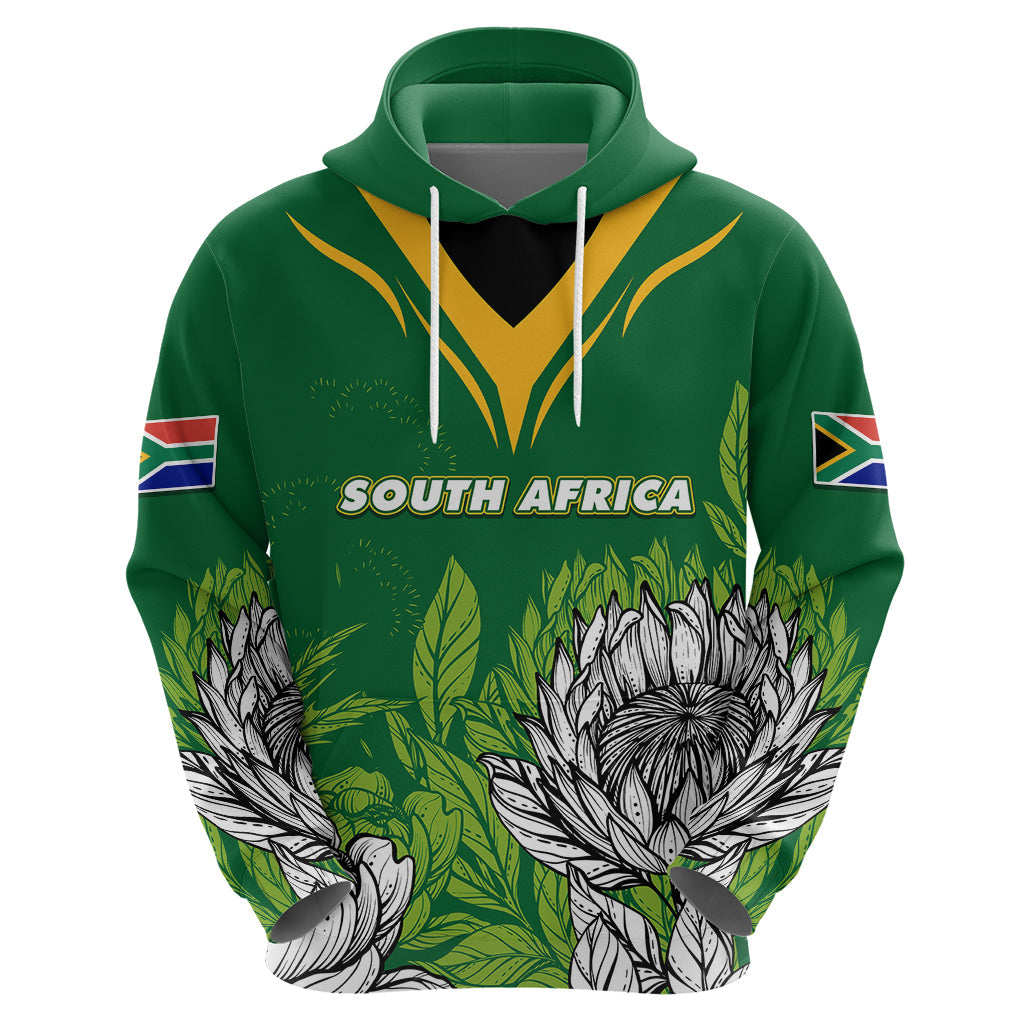 South Africa Hoodie King Protea With Flag TS06