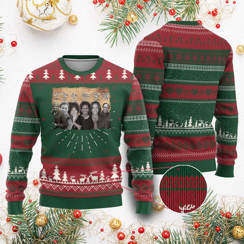 Black Women History Ugly Christmas Sweater Harriet Led So Rosa Could Sit Black History TS09