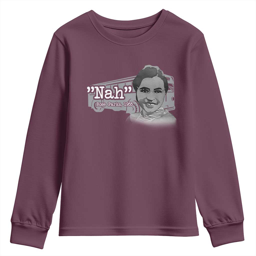 Nah Rosa Parks Youth Sweatshirt Bus 1955 Black History Month TS09