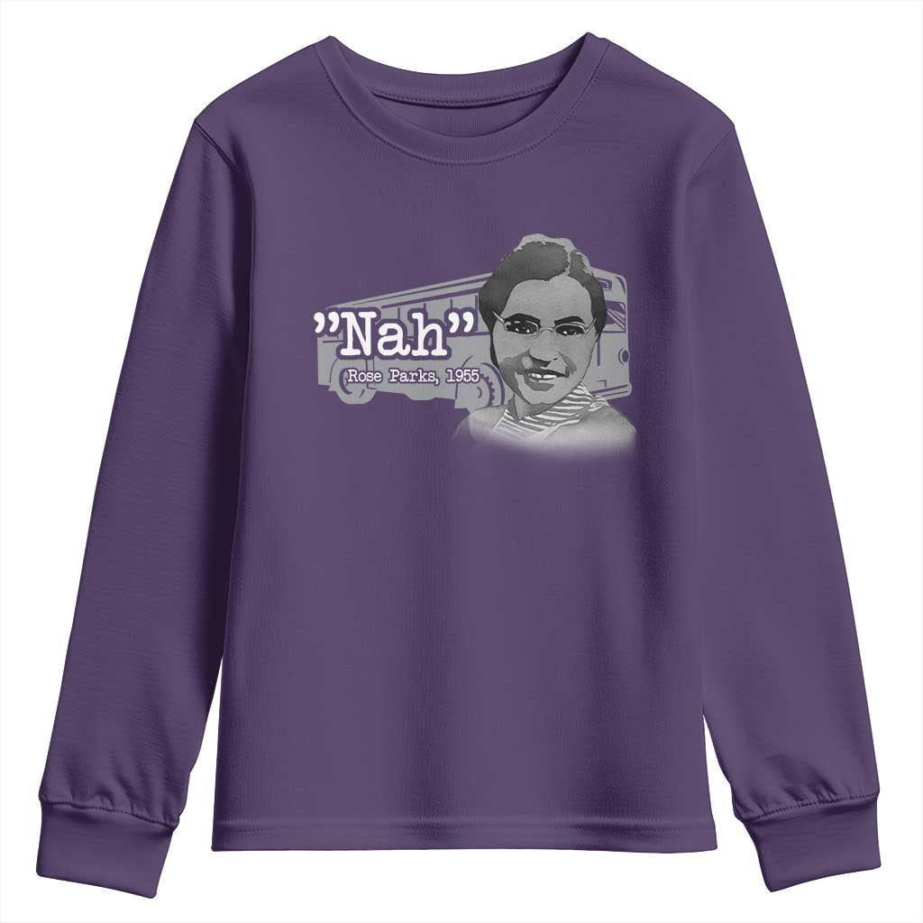 Nah Rosa Parks Youth Sweatshirt Bus 1955 Black History Month TS09