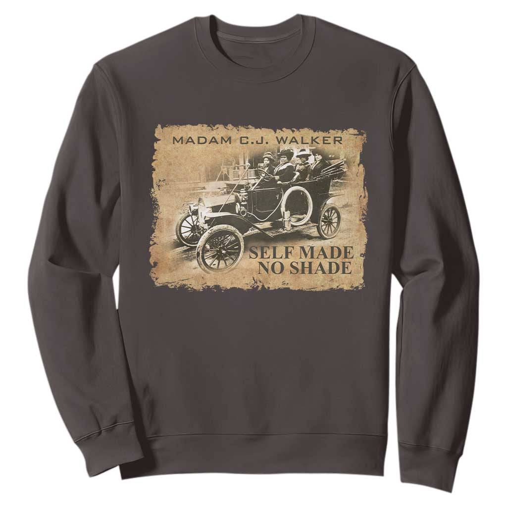 Madam C.J. Walker Sweatshirt Self Made No Shade Black History TS09